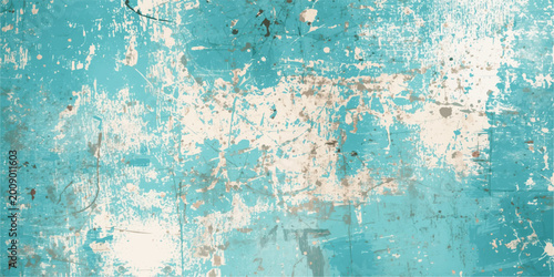 Photos A weathered blue grunge paint background featuring a textured old metal surface with rusty patterns and peeling cracked material for a vintage aged wallpaper effect