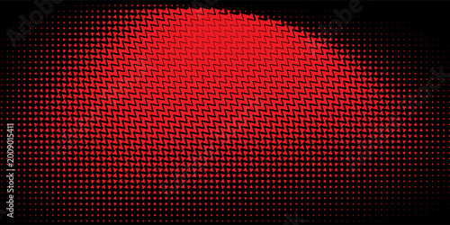 Cuadro en lienzo A pleasant halftone background, red to black gradient