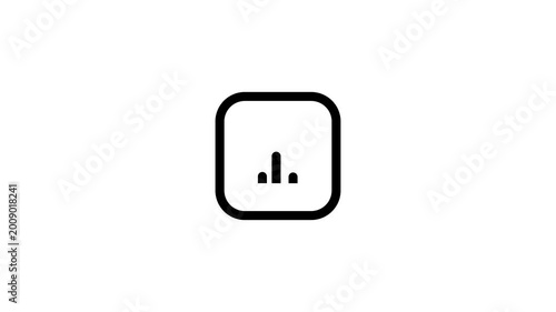 chart transparent animation background with dots and lines
