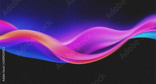 Vibrant abstract wave illustration, dynamic flowing lines, colorful gradient design, modern digital art background for technology and music