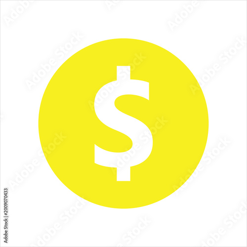 A 3d illustration of a gold dollar sign icon and shiny gold coin symbol representing business finance and wealth in the global economy