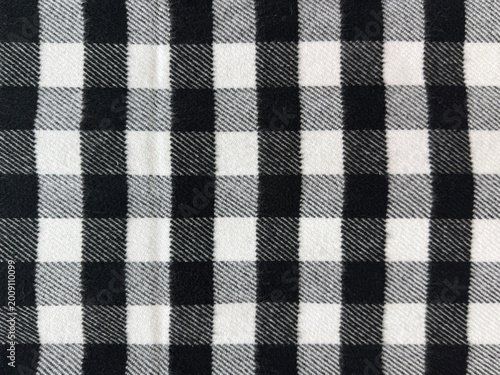 Fotografía Close up of fabric with tartan pattern