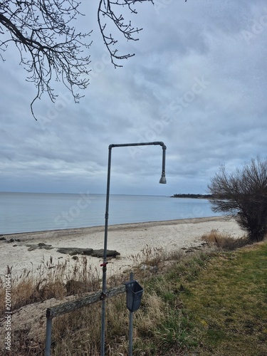 basketball hoop on the beach