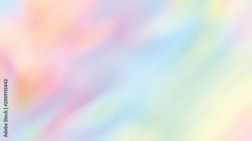 Obraz premium Abstract colorful bokeh background with rainbow light waves, soft blurred colors and abstract motion design wallpaper
