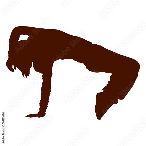 Konstfotografi Breakdancer silhouette