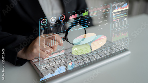 Professional Business Analysis with Data Visualization and Charts Displayed on Laptop Screen During a Strategic Review Meeting Fluxor.