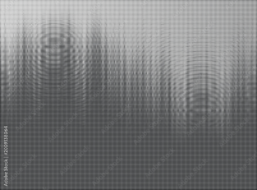 Fototapeta premium Vertical Line Halftone Dot Gradient Vector Background
