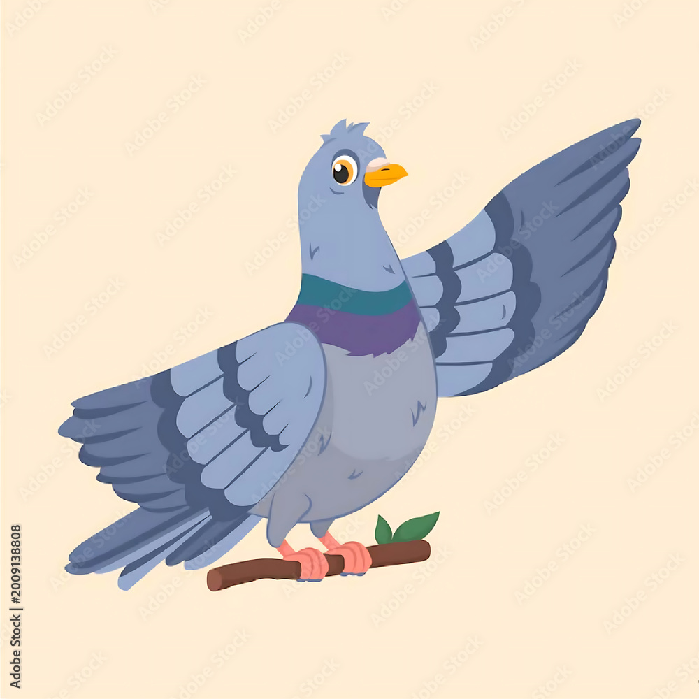 Fototapeta premium vector illustration of a dove