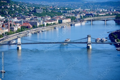 Overlooking the city of Budapest