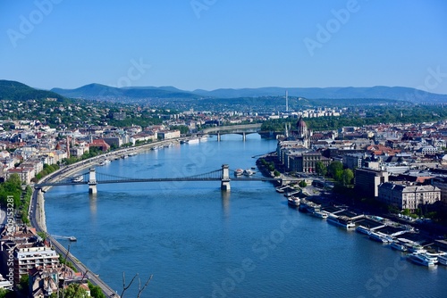 Overlooking the city of Budapest