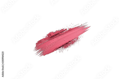 Pink blush cosmetic smudge isolating beauty texture