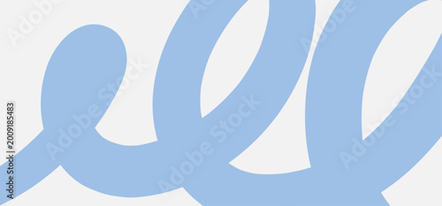 Quadro su tela Abstract horizontal light fashionable modern minimal pattern with large looped b