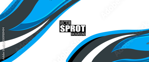 Curved wavy geometric stripes background. Sporty Racing car design for vehicle vinyl wrap and car branding