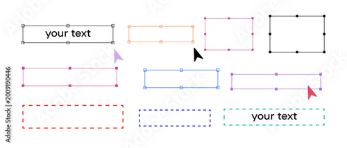 Foto Selection Frames Set, Bounding Boxes and Outline Rectangles