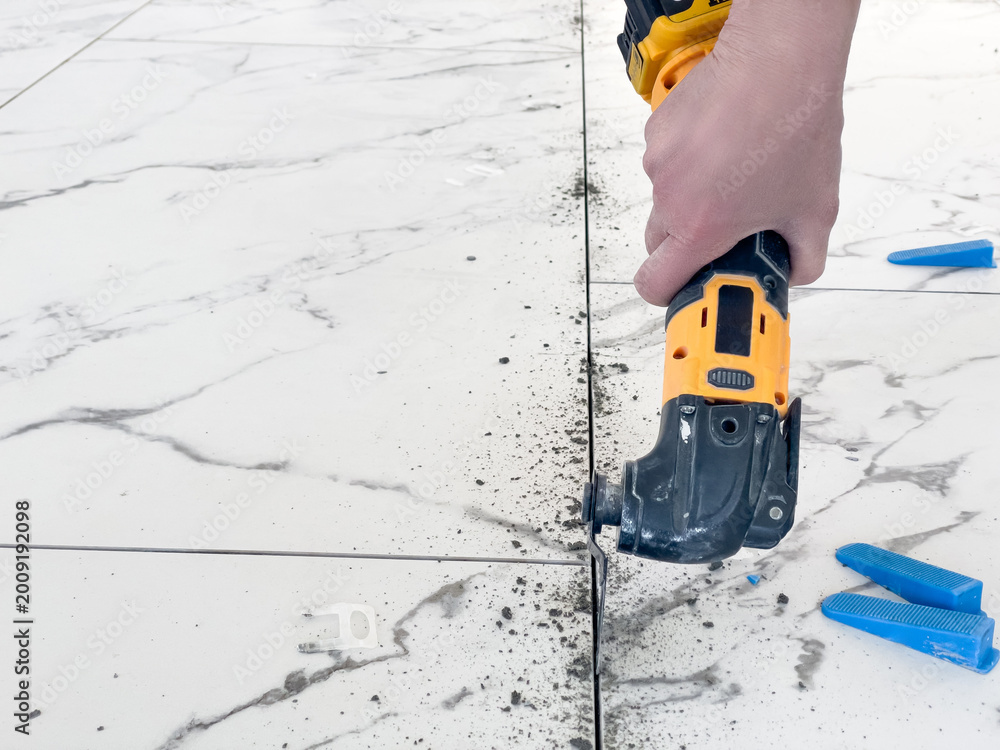 Photos Tile joint cleaning