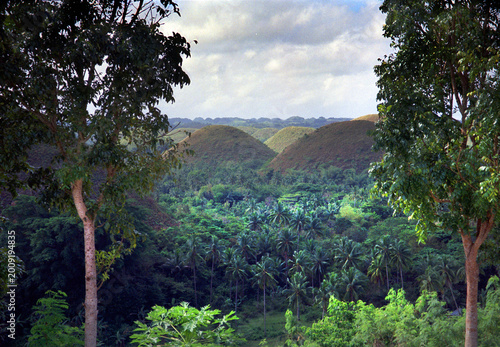 Bilde på lerret Chocolate Hills auf den Philippinen