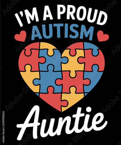 Foto I'm A Proud Autism Auntie Autism Awareness Niece Nephew