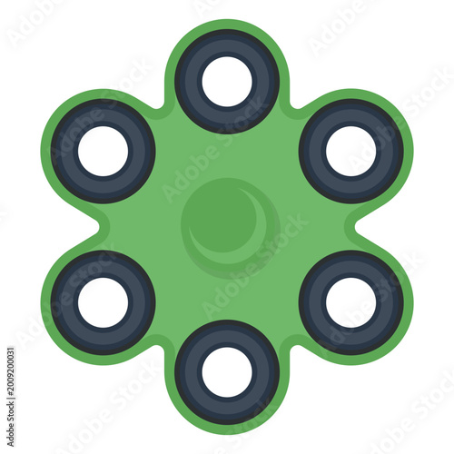 Photography Six shooter spinner illustration