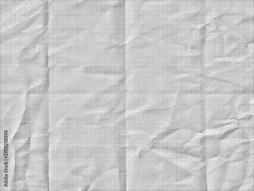 Bild auf Leinwand A close-up view of crumpled white paper with deep wrinkles