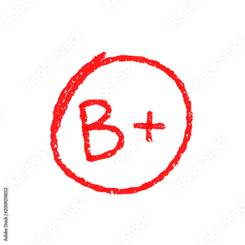 Crayon Exam Grade In Red Circle