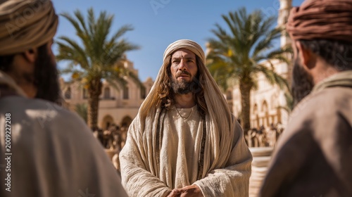 Biblical story, Nehemiah hears troubling news from Judah in a palace courtyard, as weary travelers speak and his heart awakens to a calling that will reshape a broken city.
