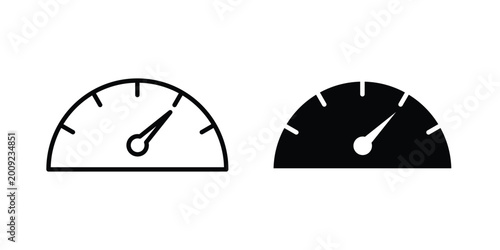 Tableau sur toile Speedometer icon vector illustration
