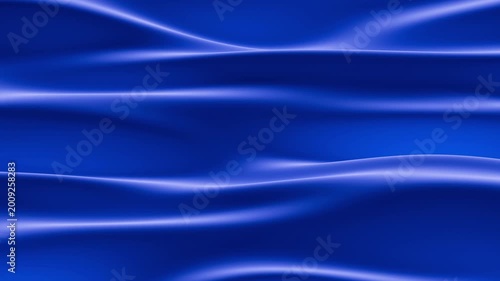 3D animation shows flowing blue waves moving across the surface
