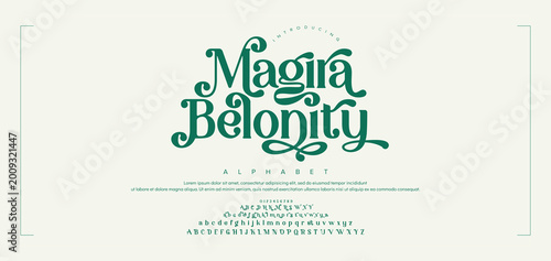 Bilde på lerret Magira Belonity Elegant alphabet letters font logo
