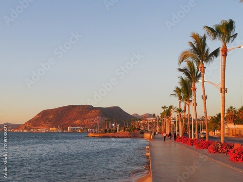 Φωτογραφία the promenade walk by the sea- Malecon- in La Paz, Lower California (Baja Califo
