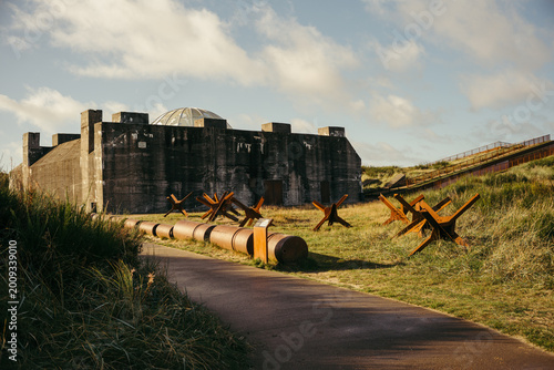 Fotografie Beeindruckende Außenansicht des Tirpitz Museums