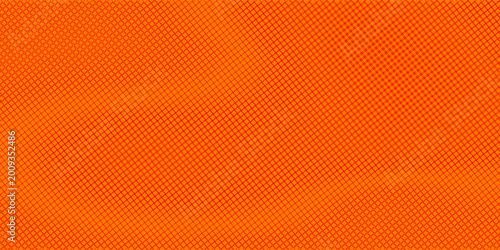 Tableau sur toile Dots halftone yellow orange color pattern gradient texture with technology digital background