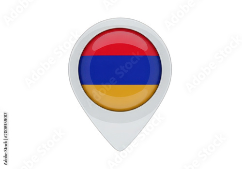 Free Download Armenia flag map pin icon isolated on transparent background - GFXLoad