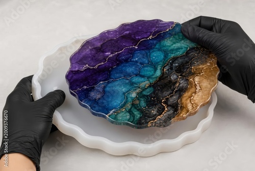 Epoxy Resin Process Demold the Finished Piece