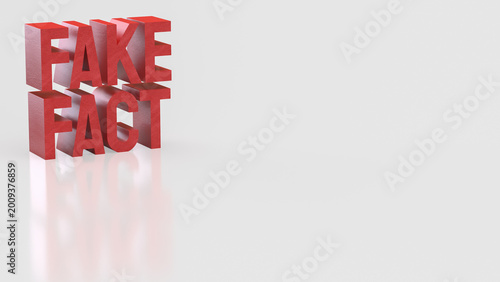 Bild auf Leinwand Fake Fact Misinformation Warning Concept 3d render.