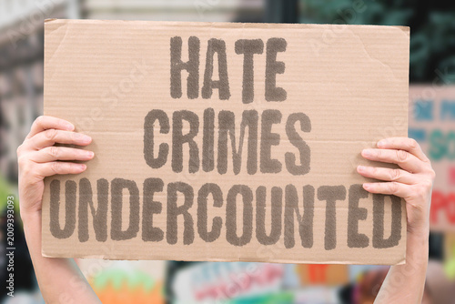 Obraz na plátně "Hate Crimes Undercounted" Official hate crime statistics substantially underrepresent actual incidence due to widespread victim non-reporting
