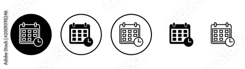 Calendar icon vector. Calender sign and symbol. Schedule icon symbol