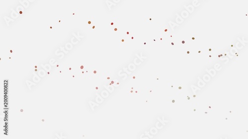 minimalist red paper confetti falling against white background for celebrations and events (219)
