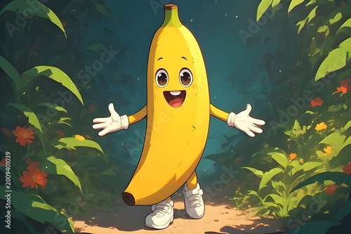 banana cartoon illustration