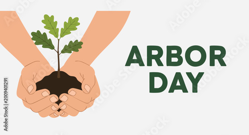 Fényképezés Arbor Day Illustration