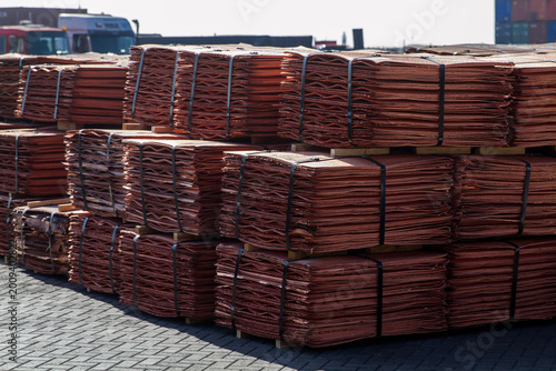 Foto copper cathodes