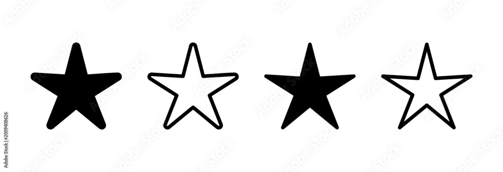 Fototapeta premium Star Icon vector illustration. rating sign and symbol. favourite star icon