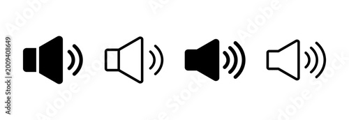 Fotografía Speaker icon vector illustration
