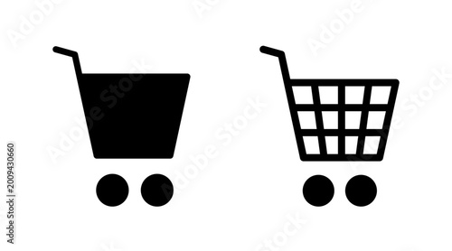 Foto Shopping icon set vector