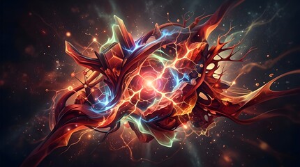 abstract illustration vector digital design beautiful background wallpaper banner