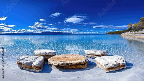 Stromatolites in Hamelin Pool Shark Bay Western Australia