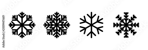 Snow icon symbol for apps and websites. snowflake sign and symbol