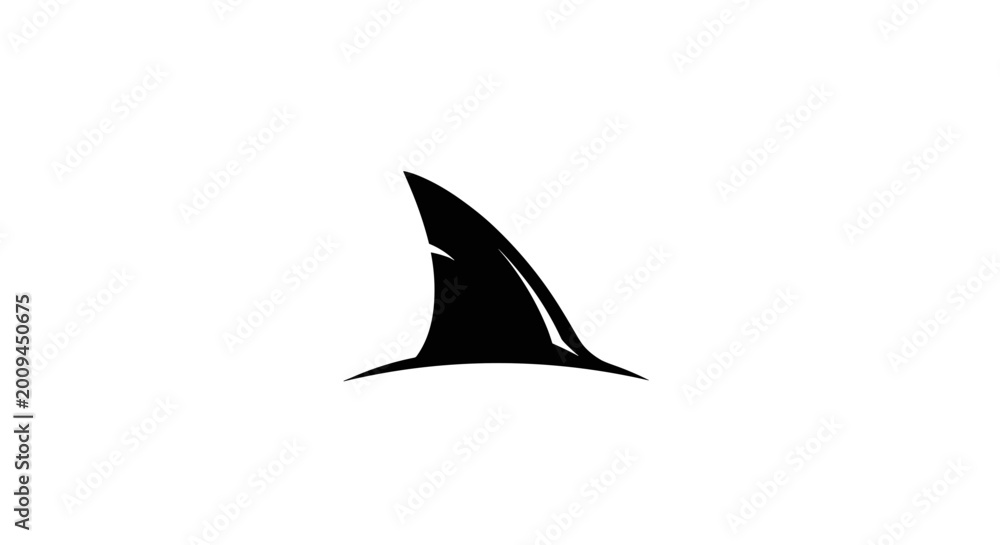 Fototapeta premium Shark fin in the water 1.