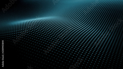 Foto Modern abstract vector design featuring a blue halftone dot pattern and black an