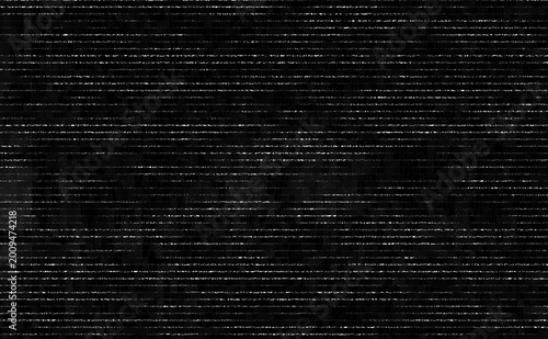 Photos テレビ画面に映るざらざらとしたノイズをイメージして黒の背景色でデザインした壁紙、グラフィックの素材