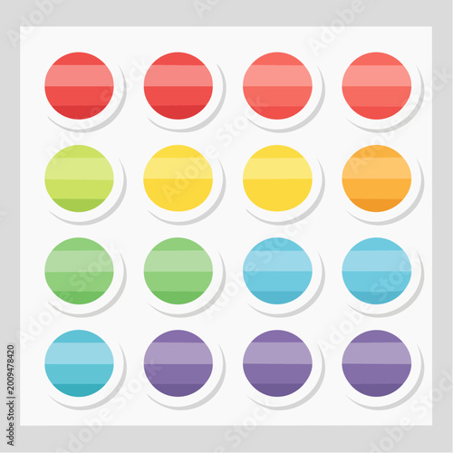Free Download Colorful Horizontal Stripes Circles - GFXLoad